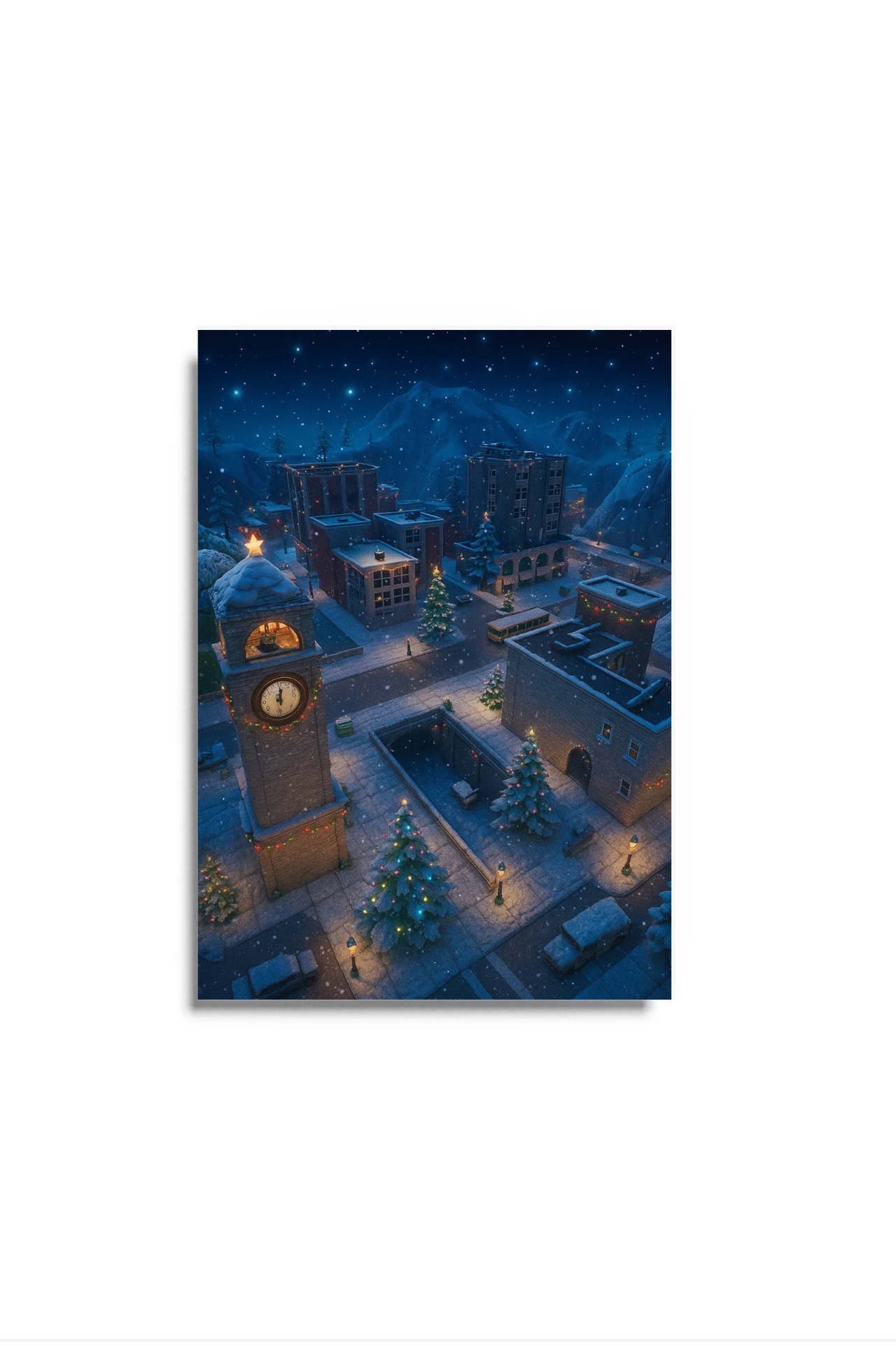 Snowy Towers - Din A3